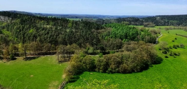 vue paysage haute fagne ardennes