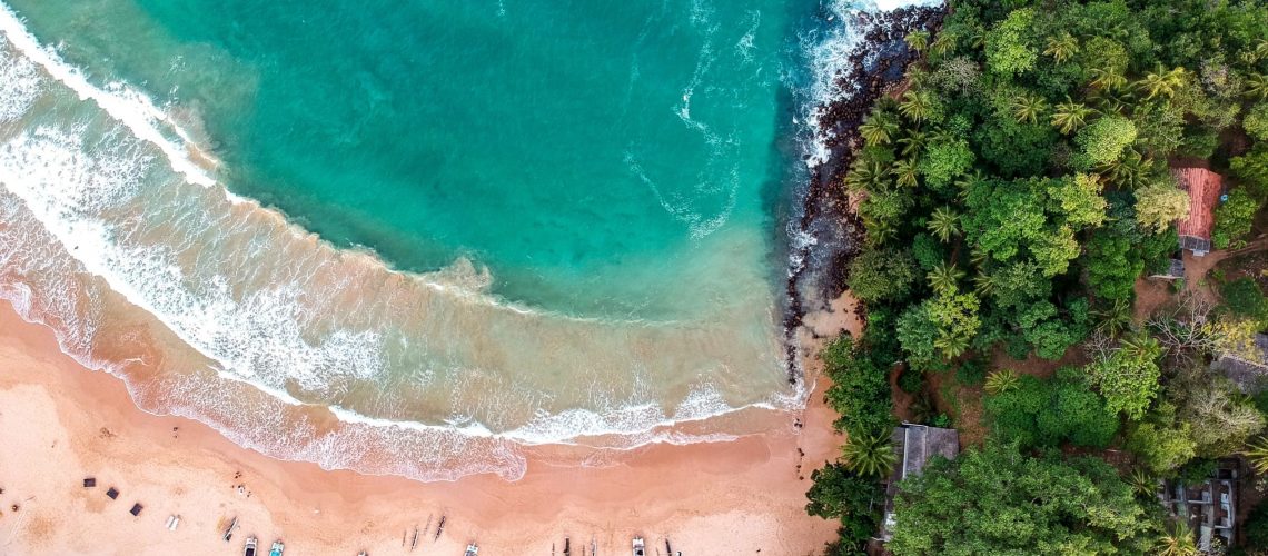 plage panoramique sri lanka mer ocean gratuit