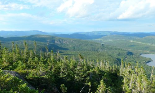 vue sur les montagnes de Charlevoix